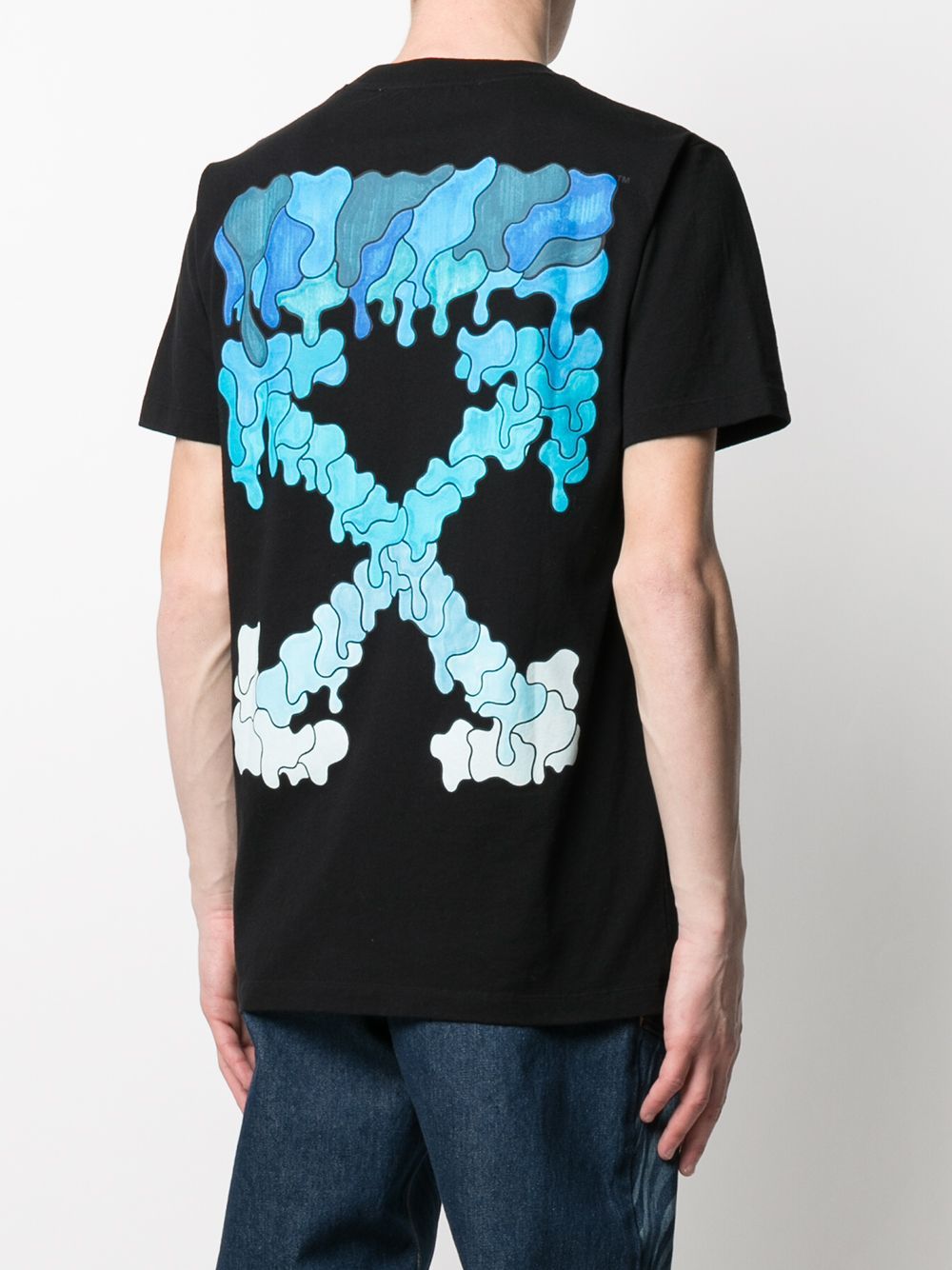 OFF-WHITE Blue Marker Slim T-Shirt Black –