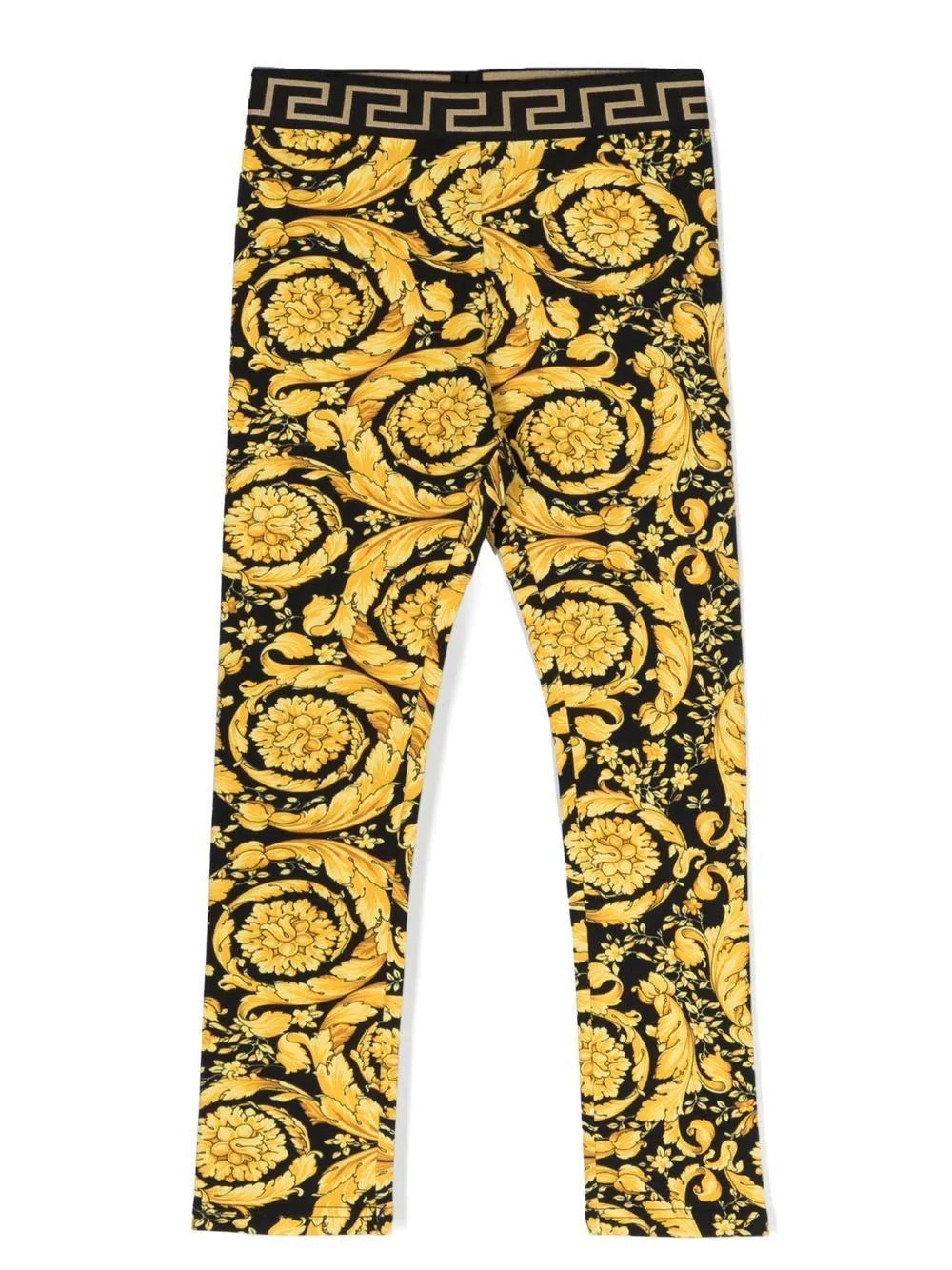 VERSACE KIDS Baroque Print Leggings - MAISONDEFASHION.COM