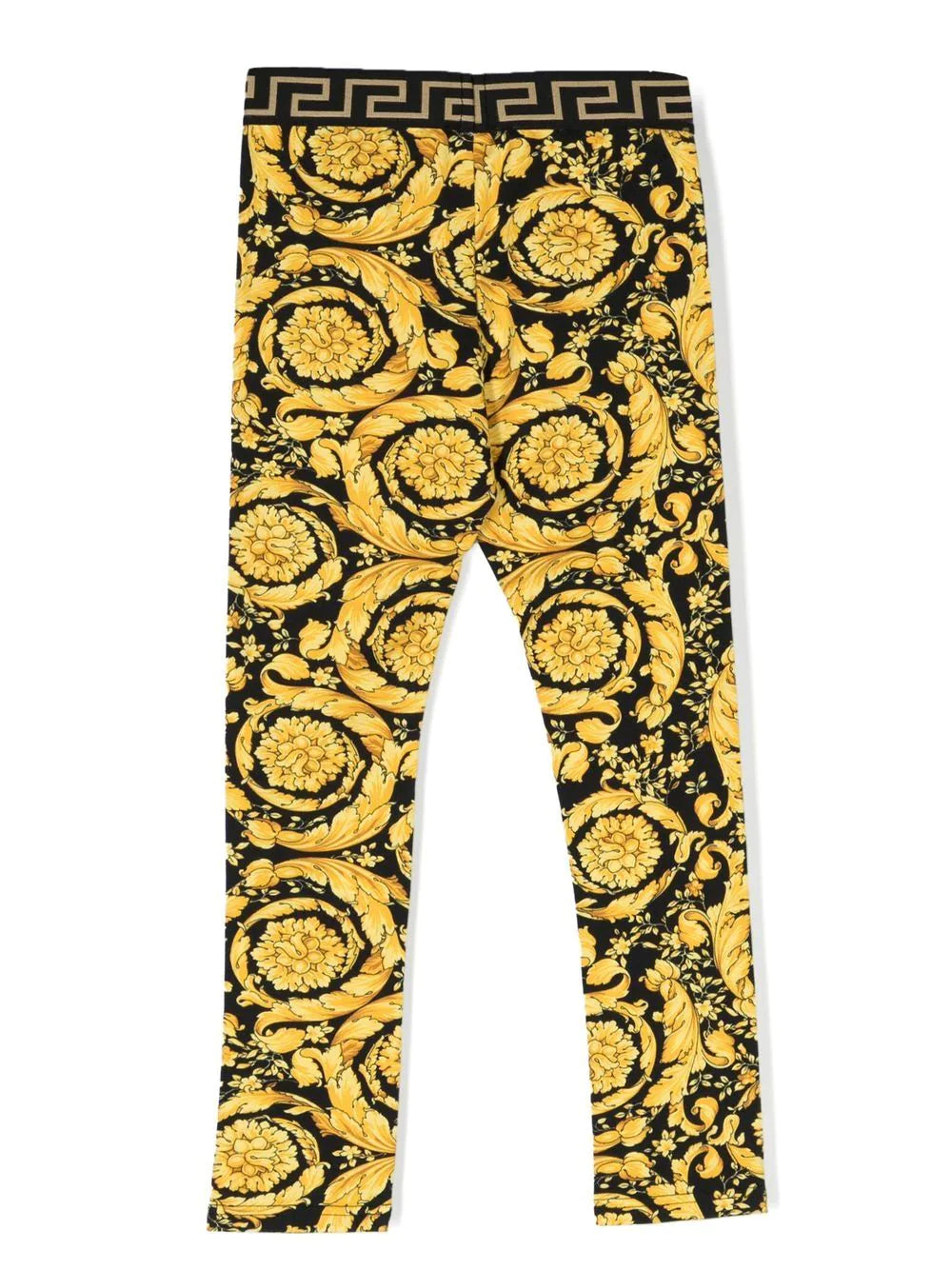 VERSACE KIDS Baroque Print Leggings - MAISONDEFASHION.COM