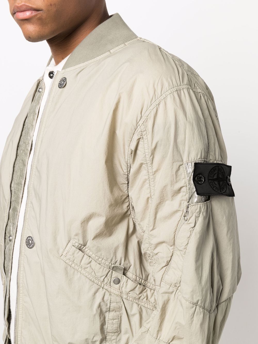 STONE ISLAND SHADOW PROJECT Cargo Bomber Jacket Sand Beige - MAISONDEFASHION.COM