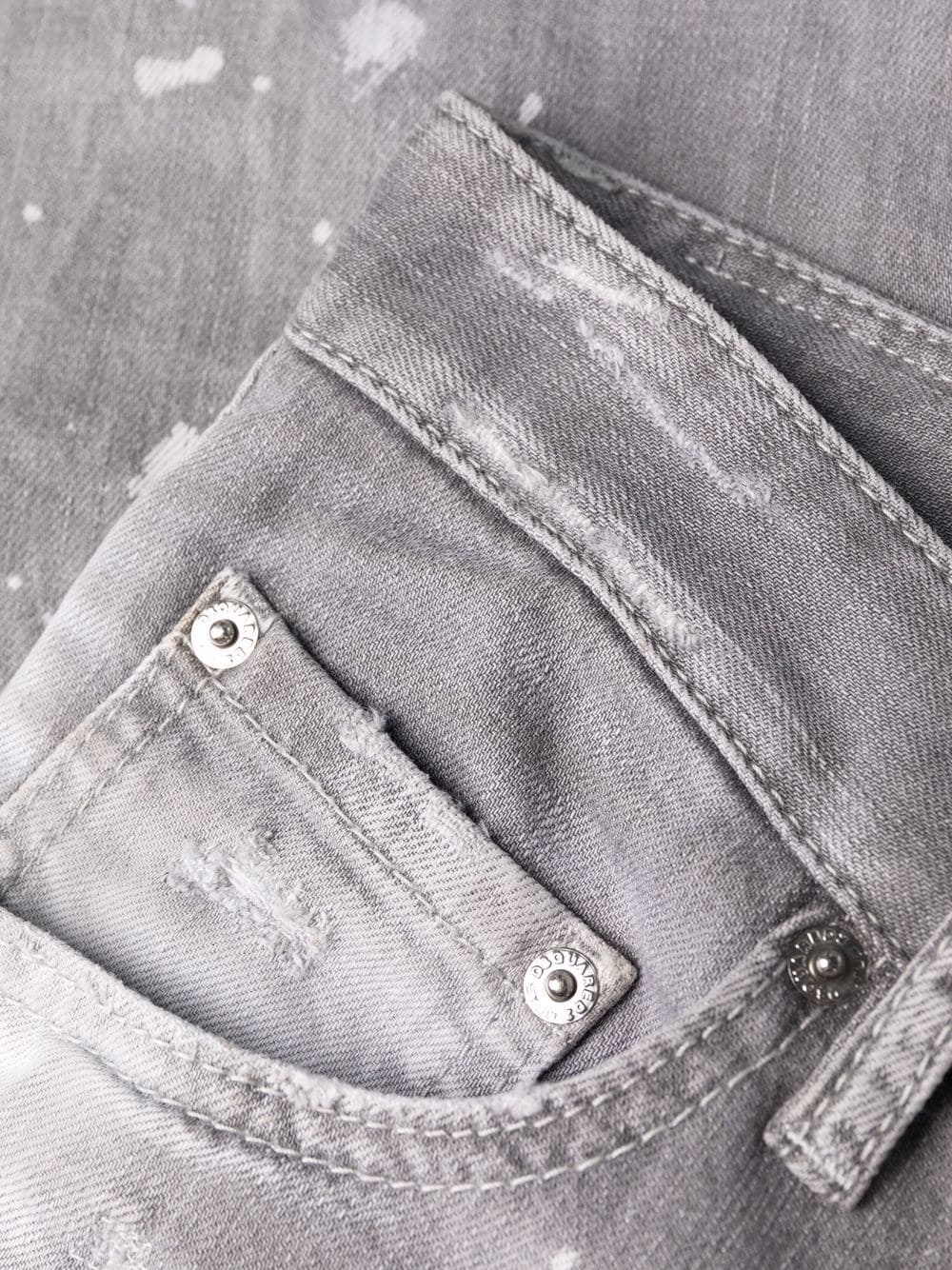 DSQUARED2 Paint Splatter Skater Jeans Navy – MAISONDEFASHION.COM
