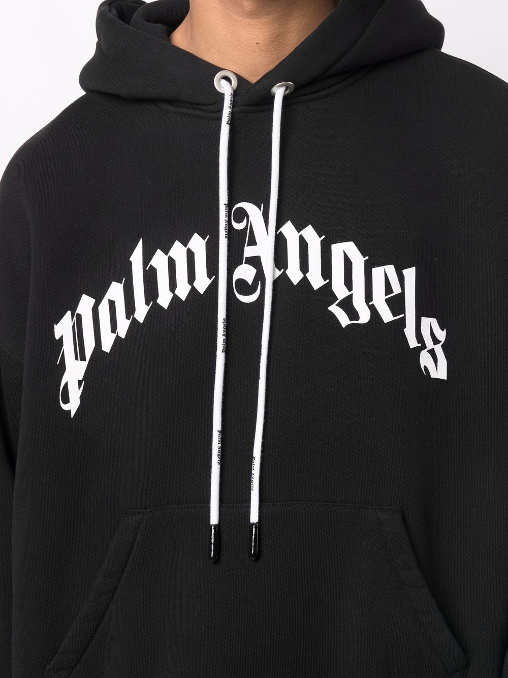 パーカー・フーディ Palm Angels PMBB058C99FLE003 CURVED LOGO Hoodie PALM ANGELS Curved Logo Hoodie | SportsDirect.com USA