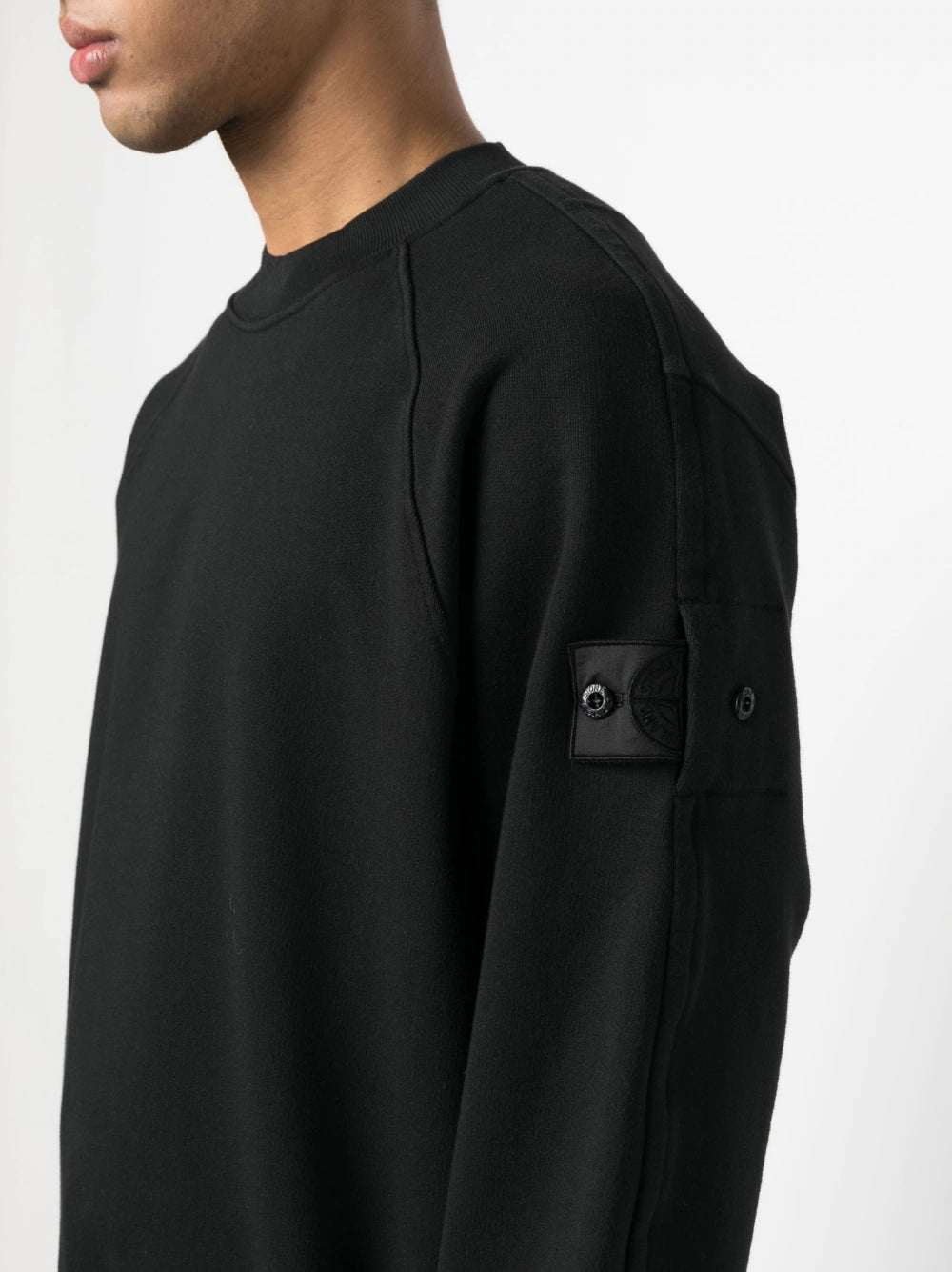 STONE ISLAND SHADOW PROJECT Logo Patch Sweatshirt Black STONE ISLAND SHADOW PROJECT Logo Patch Sweatshirt Black