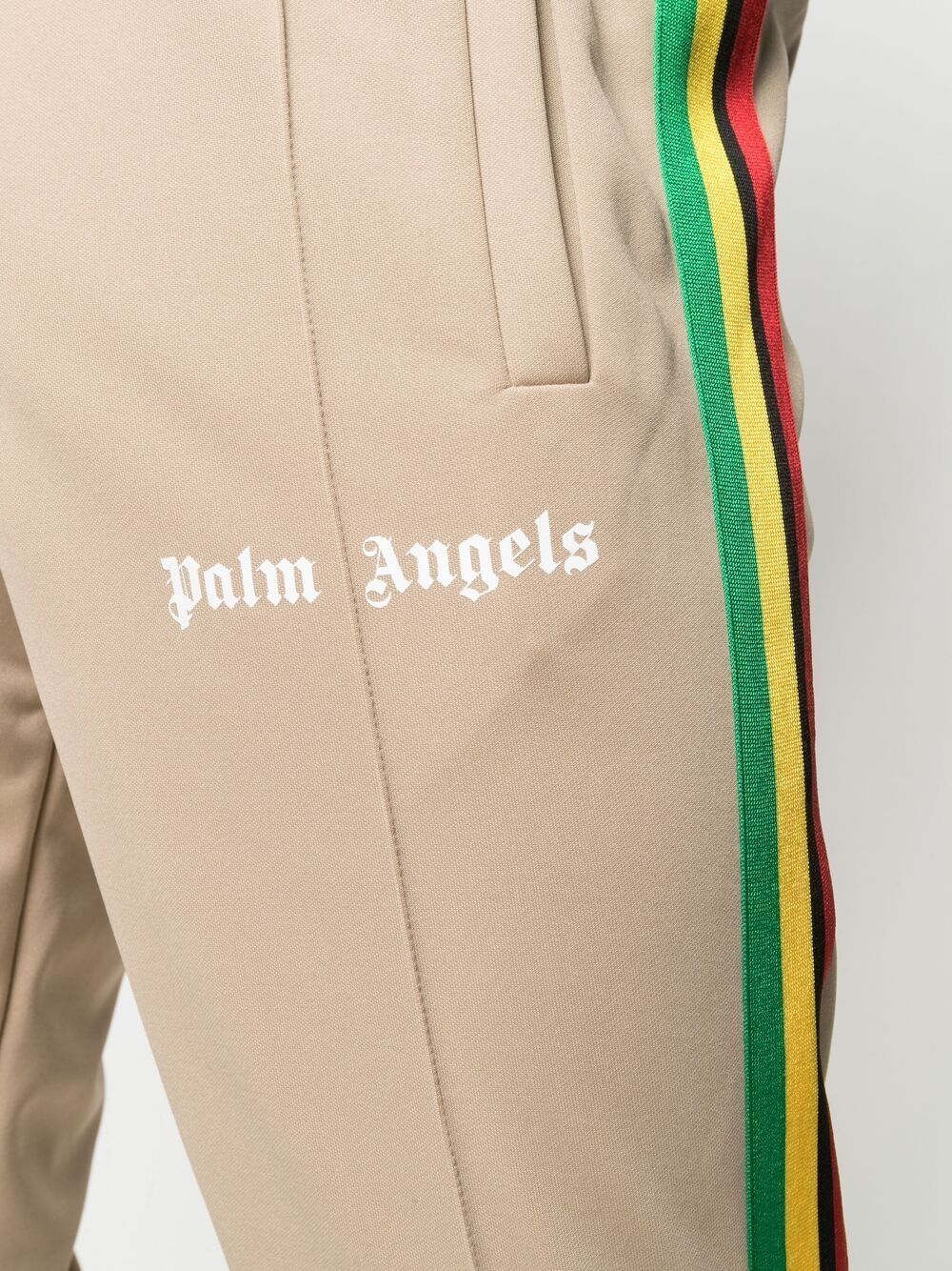 PALM ANGELS Exodus Track Pants Brown - MAISONDEFASHION.COM