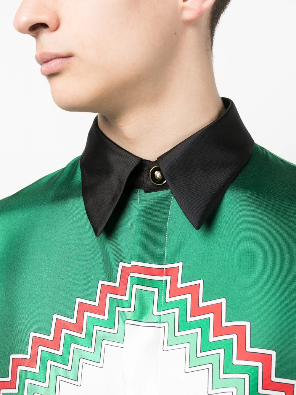 CASABLANCA Futuro Optimisto Silk Shirt Multi – MAISONDEFASHION.COM