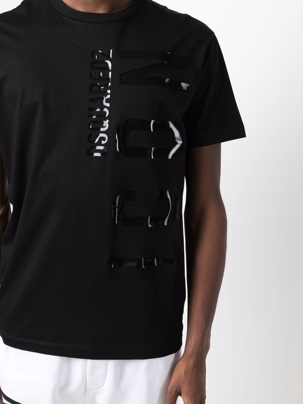 DSQUARED2 Icon T-Shirt Black - MAISONDEFASHION.COM