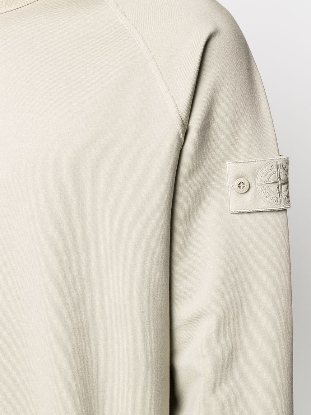 STONE ISLAND Ghost Crewneck Sweatshirt Beige - MAISONDEFASHION.COM