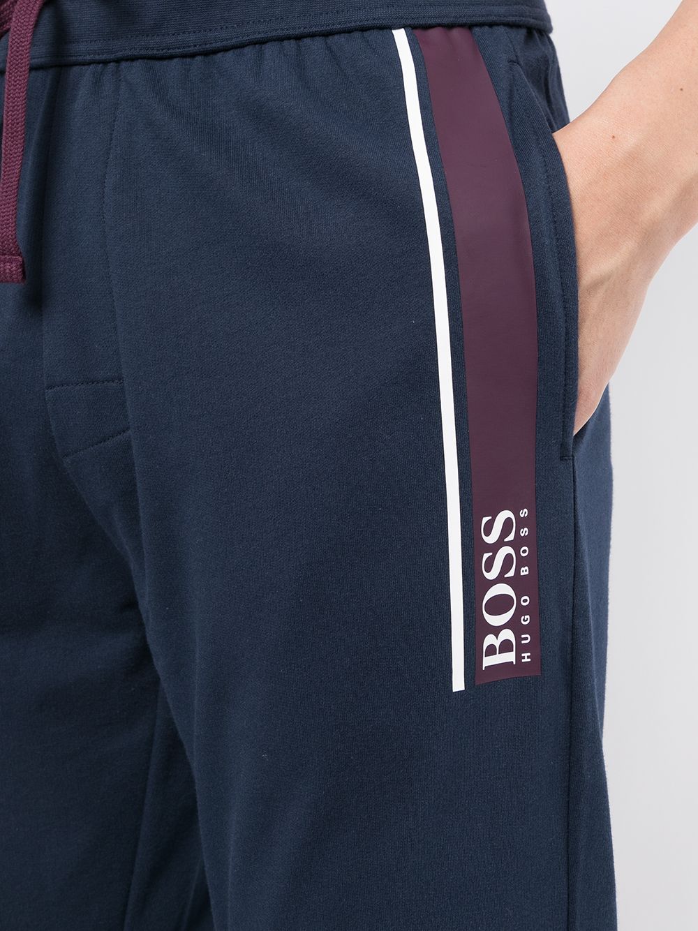 BOSS Authentic Logo Track Pants Navy - MAISONDEFASHION.COM