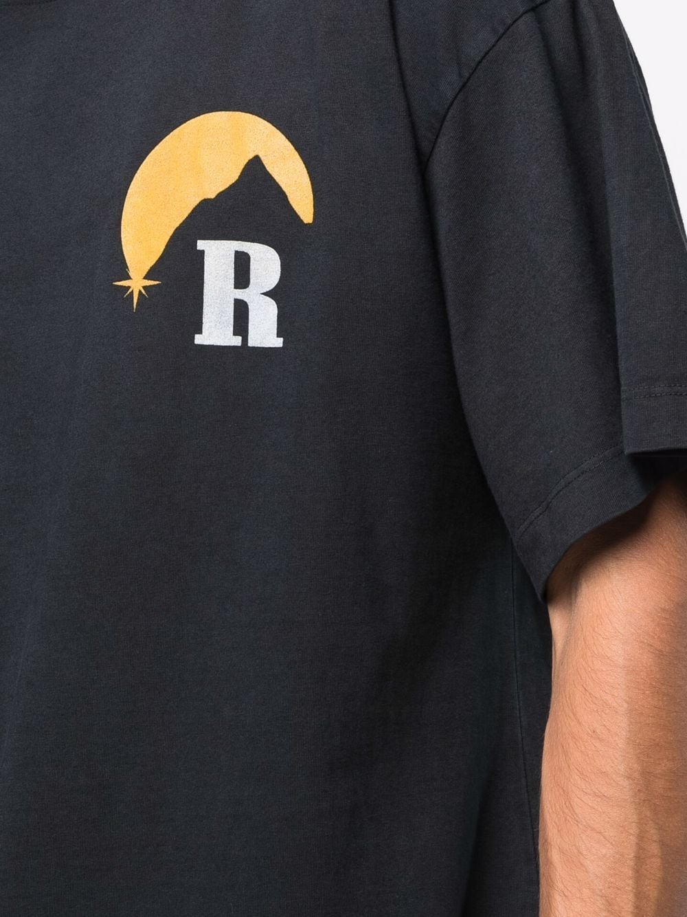 RHUDE Moonlight T-Shirt Black - MAISONDEFASHION.COM