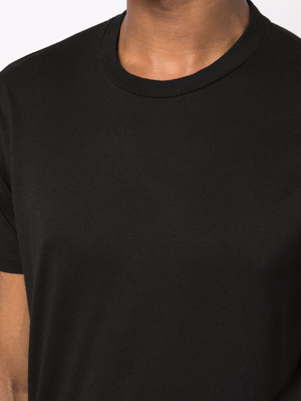 TOM FORD Round-neck short-sleeve T-shirt Black - MAISONDEFASHION.COM