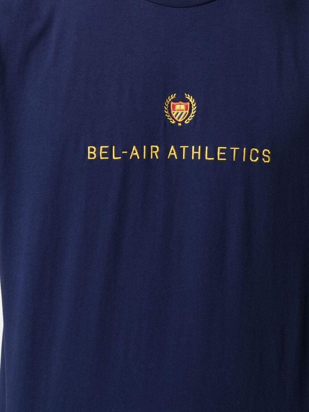 BEL-AIR ATHLETICS Academy Crest T-Shirt Navy - MAISONDEFASHION.COM