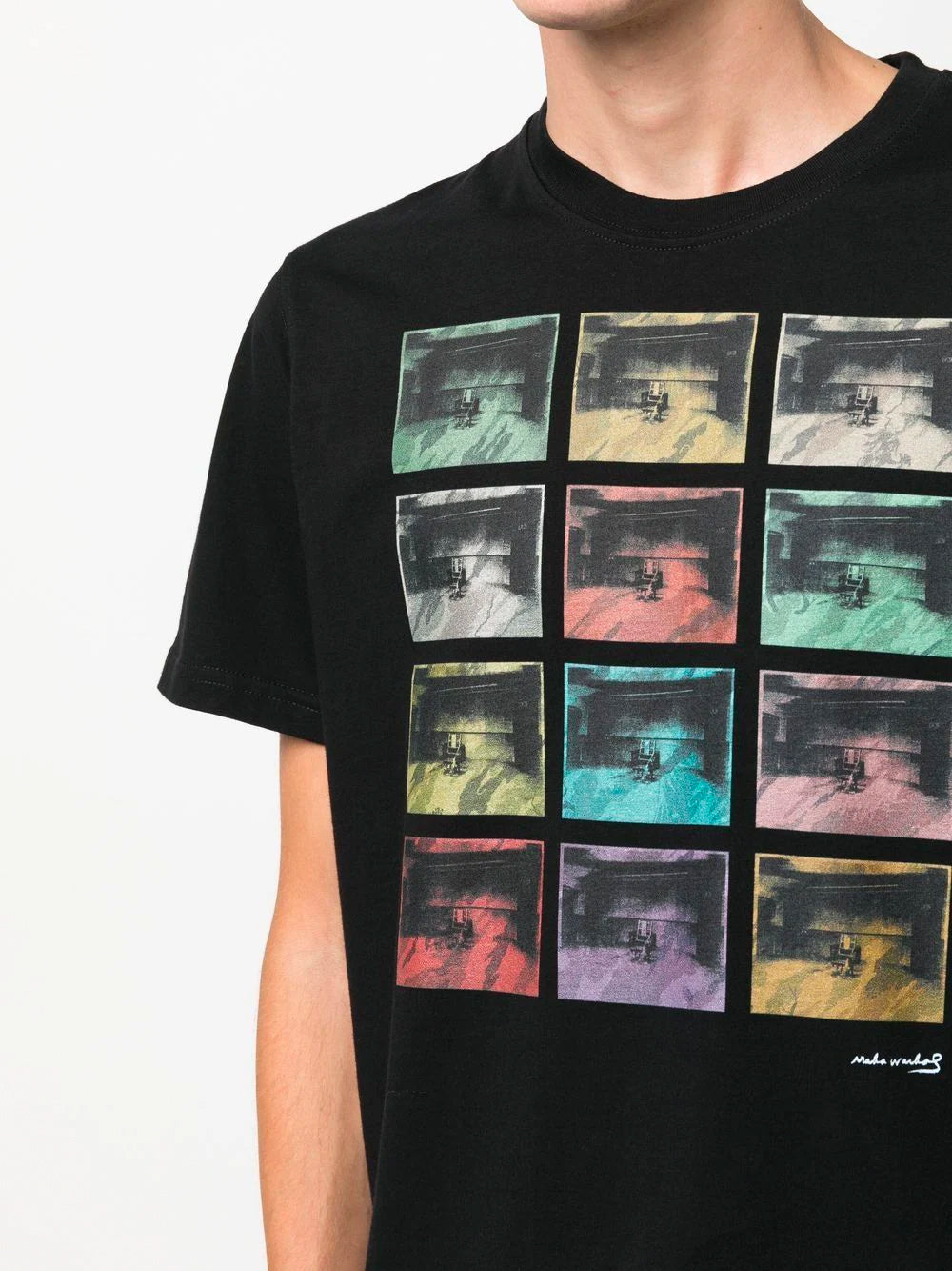 MAHARISHI Camo Electric Chair T-Shirt Black - MAISONDEFASHION.COM