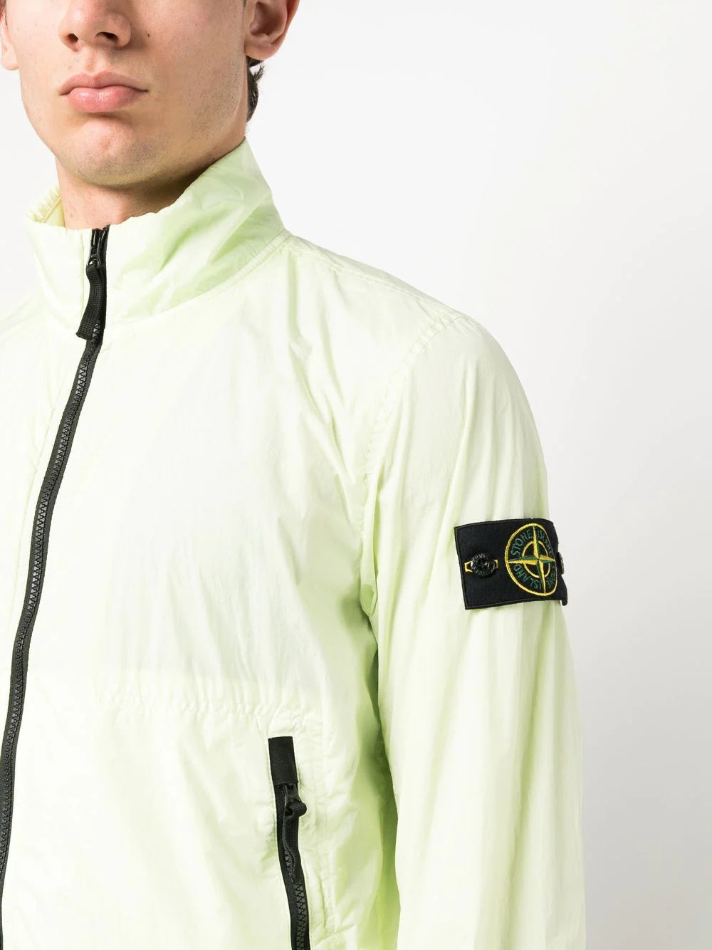 STONE ISLAND Lightweight Jacket Fluo Yellow - MAISONDEFASHION.COM