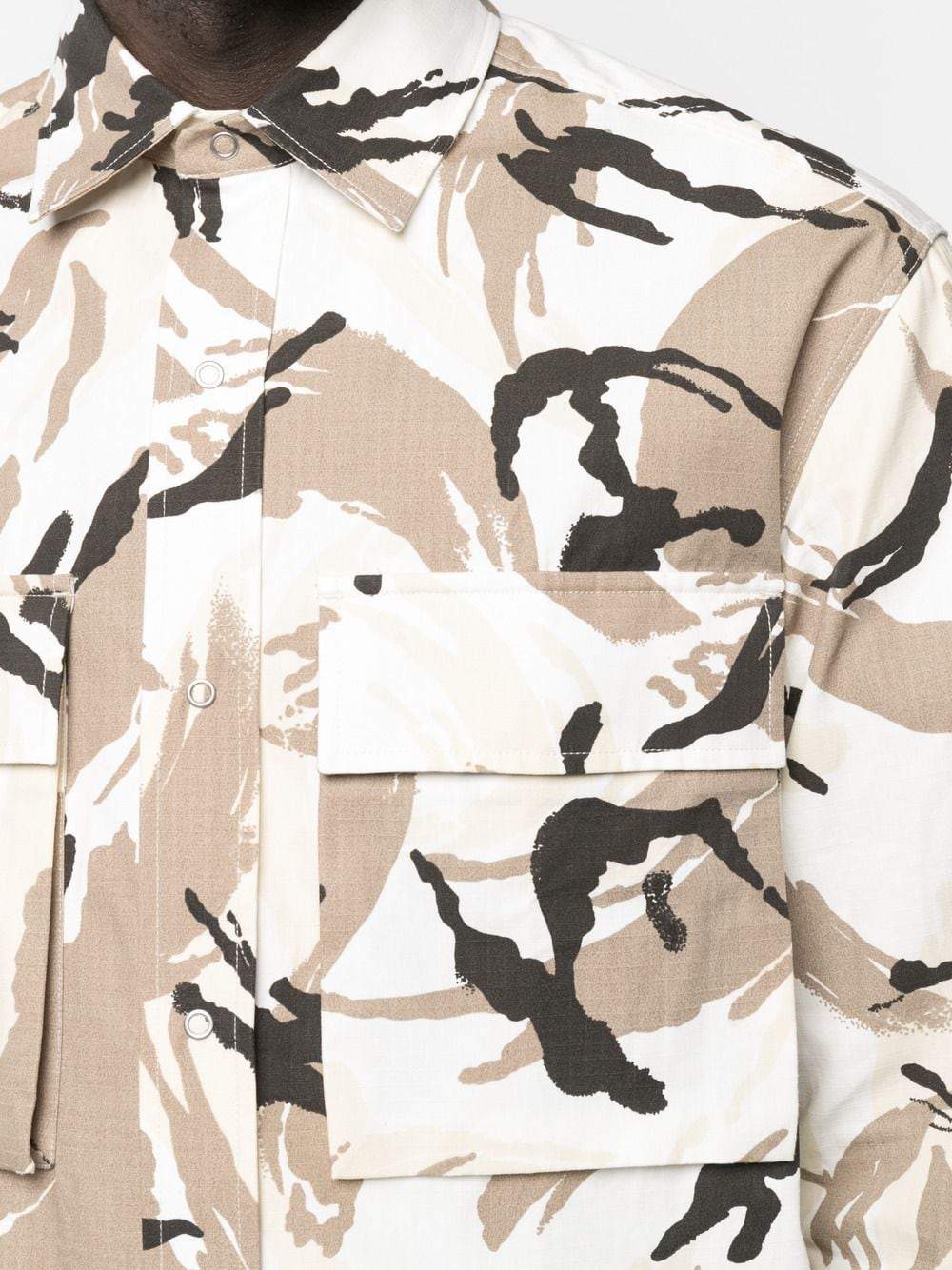 KENZO Camouflage Print Shirt - MAISONDEFASHION.COM