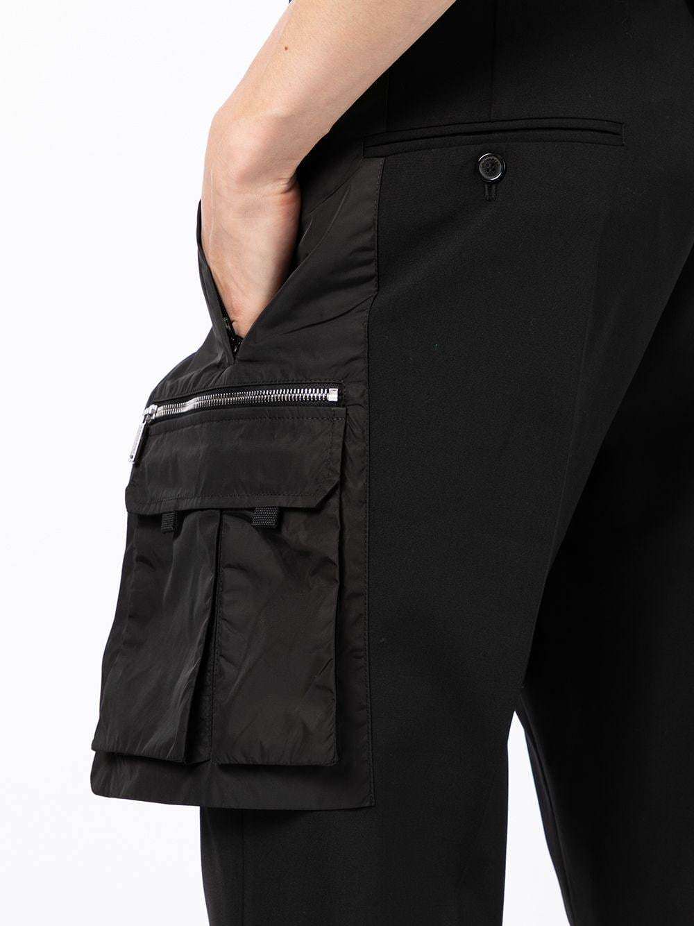 DSQUARED2 Slim-cut tapered trousers Black - MAISONDEFASHION.COM