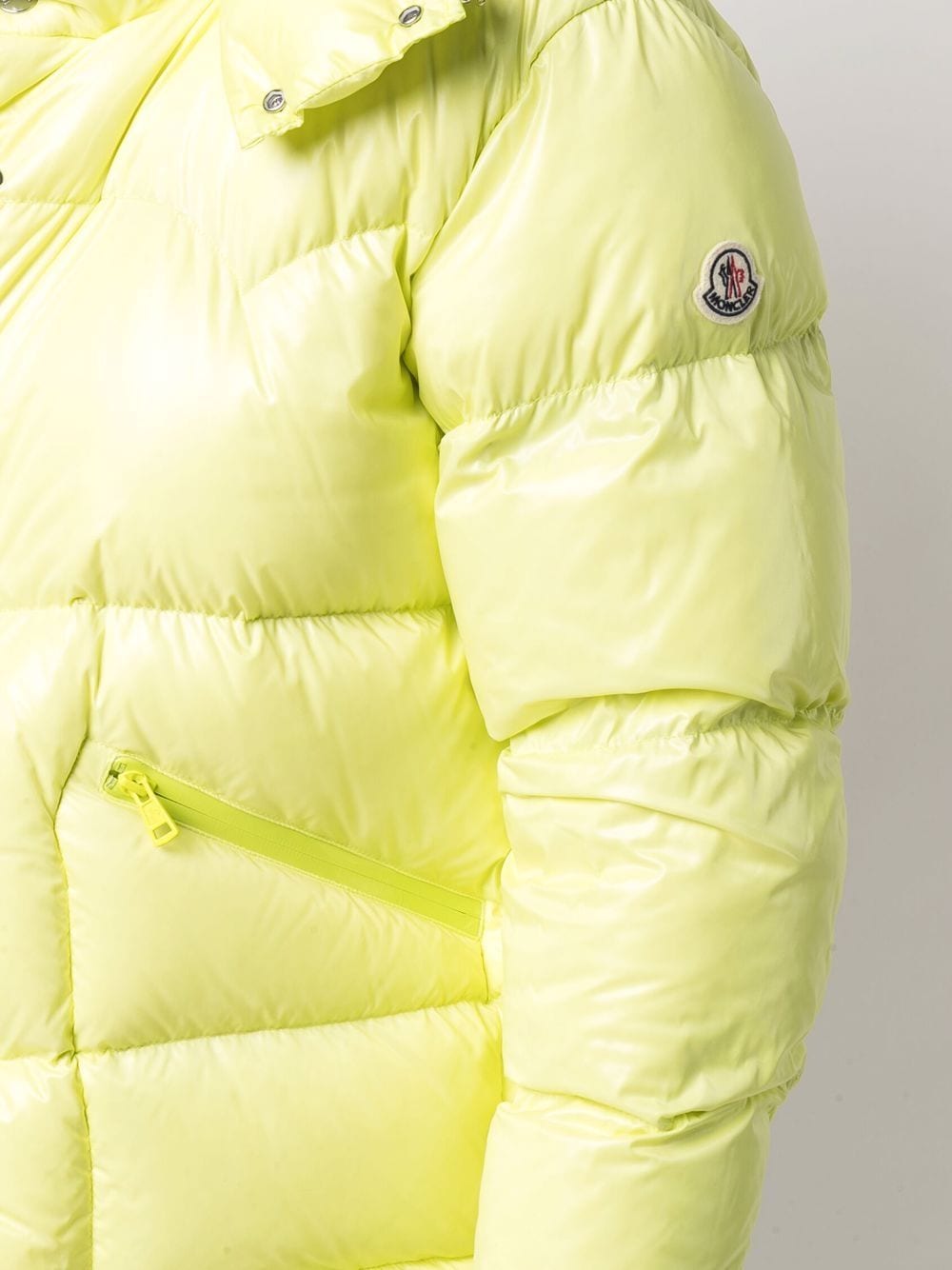 MONCLER Coutard Padded Jacket Yellow - MAISONDEFASHION.COM