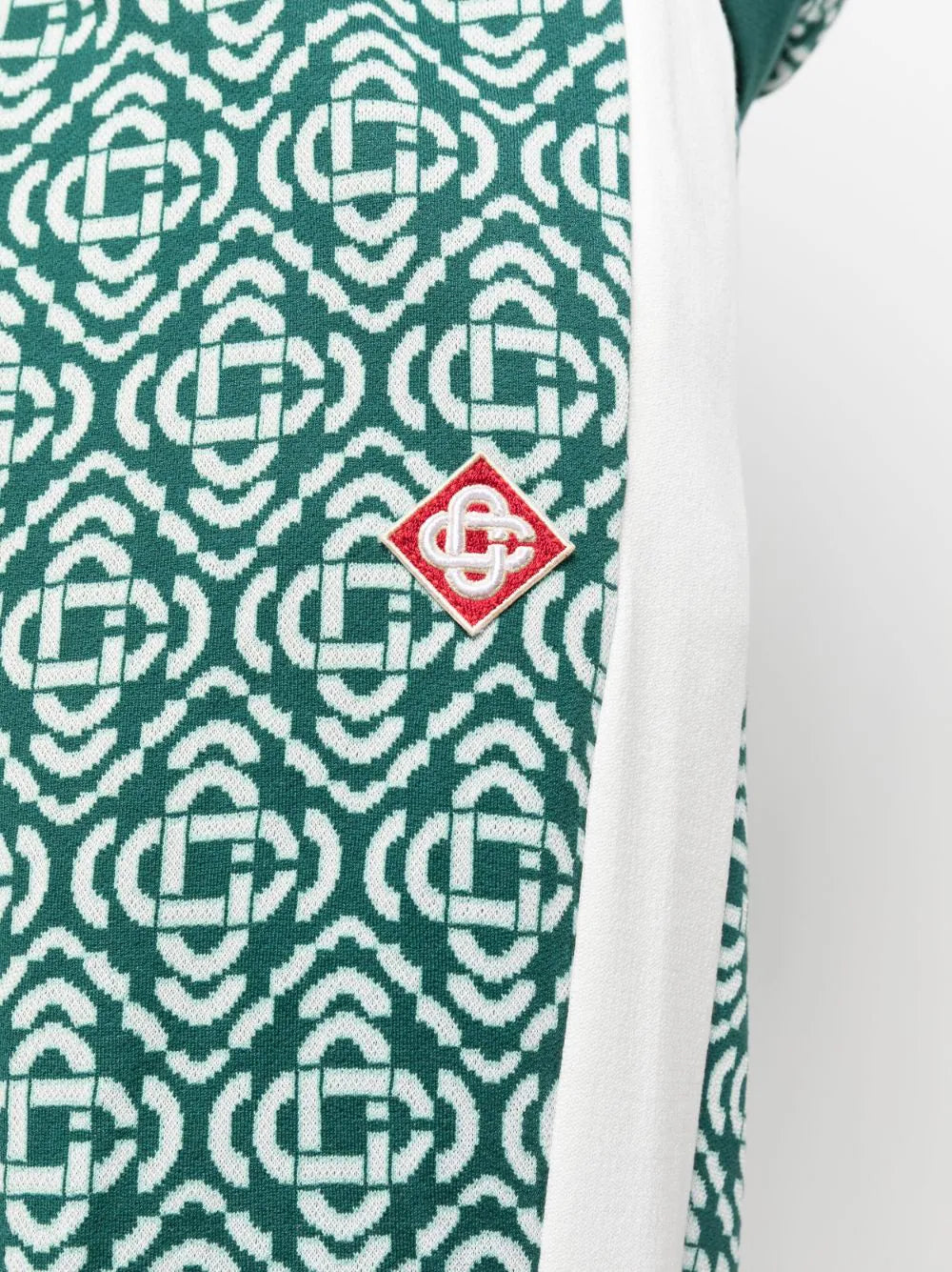 Casablanca Monogram Track Jacket - Green (Deconstructed Monogram