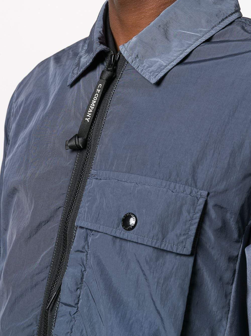 C.P. COMPANY Pocket Detail Lens Jacket Blue - Maison De Fashion 