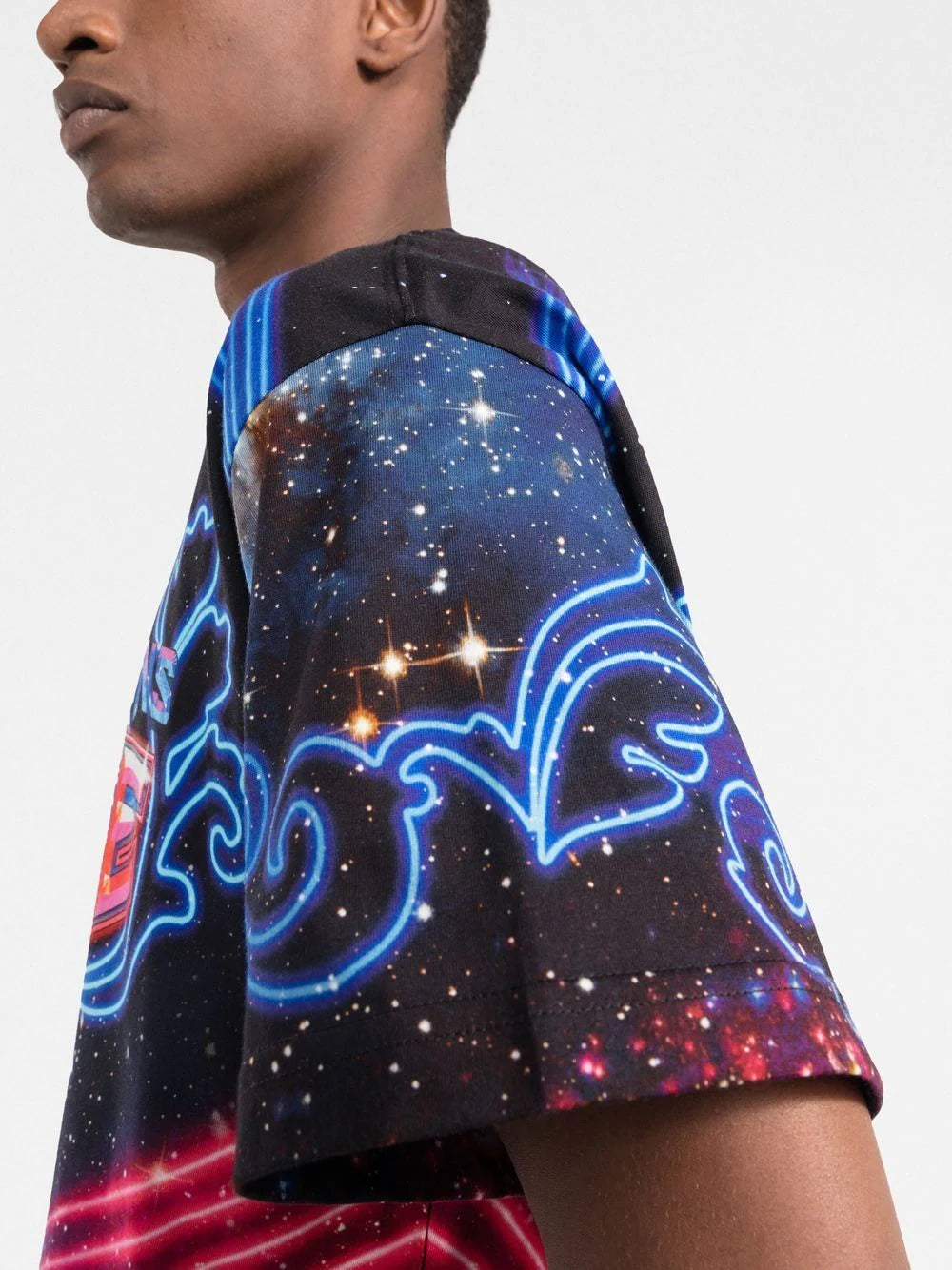 VERSACE Galaxy Couture T-Shirt Multicolour - MAISONDEFASHION.COM