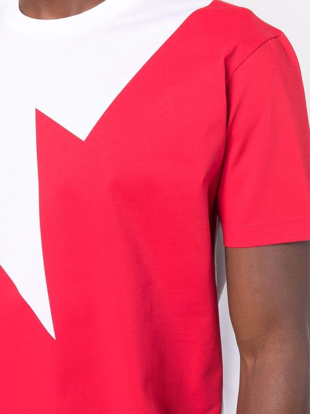DSQUARED2 Maple-leaf print T-shirt White/Red - MAISONDEFASHION.COM