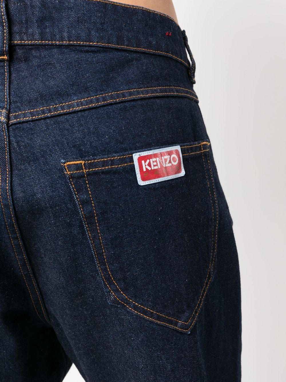 KENZO Denim Pants Rinse Jeans Blue Denim - MAISONDEFASHION.COM