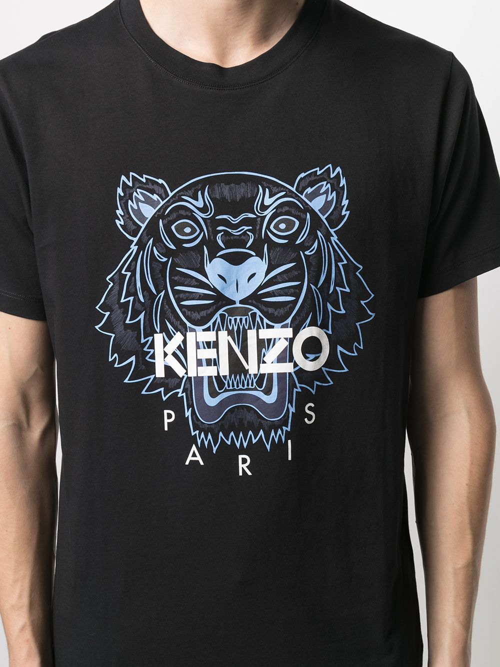 Kenzo Tiger Logo T-Shirt Black - MAISONDEFASHION.COM