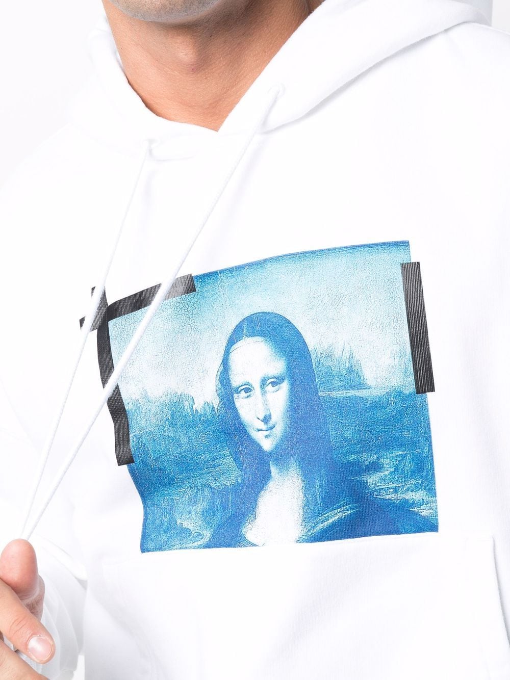 OFF-WHITE Monalisa Over Hoodie White - MAISONDEFASHION.COM