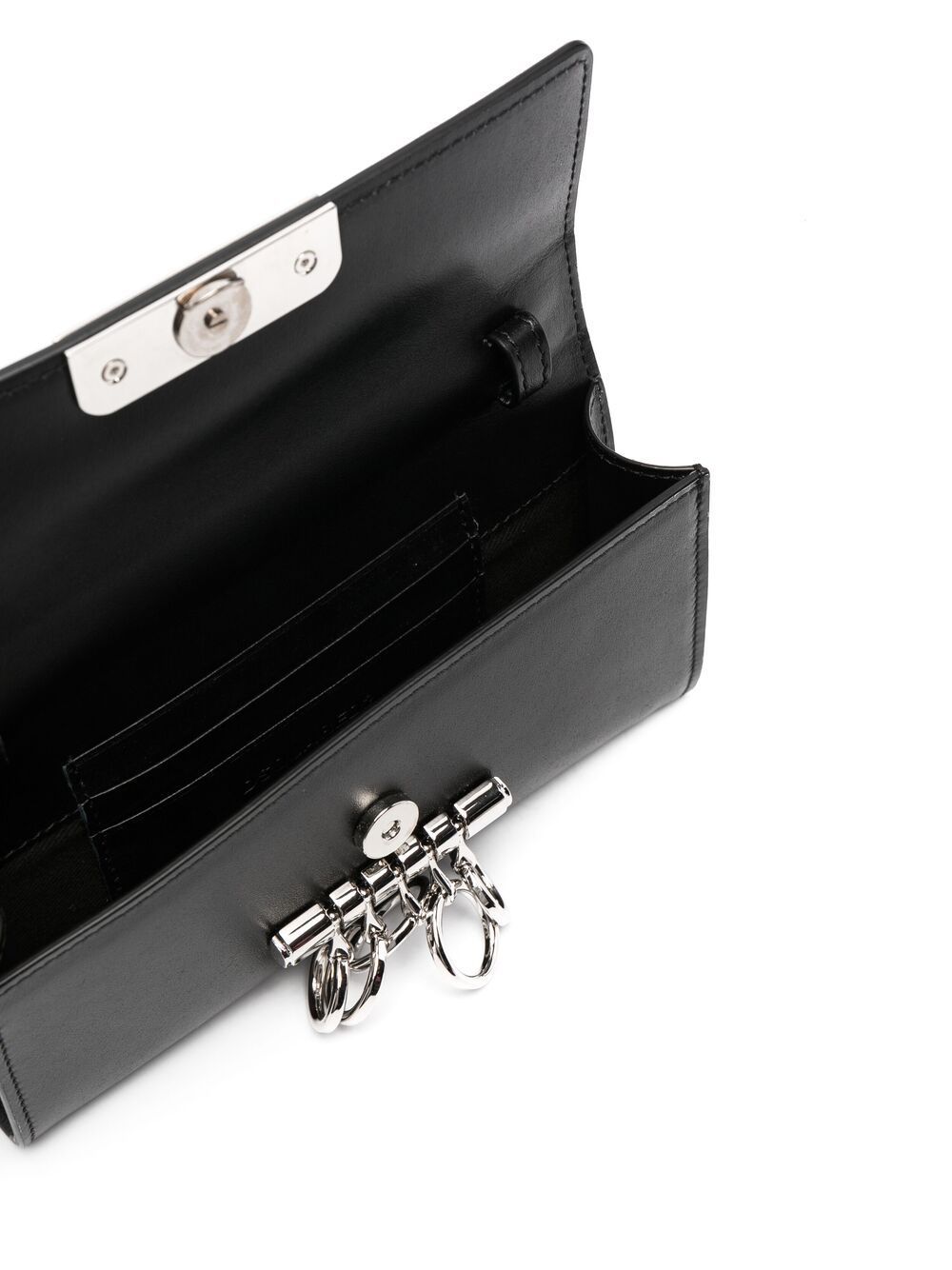DSQUARED2 Mini Key Bag Black - MAISONDEFASHION.COM