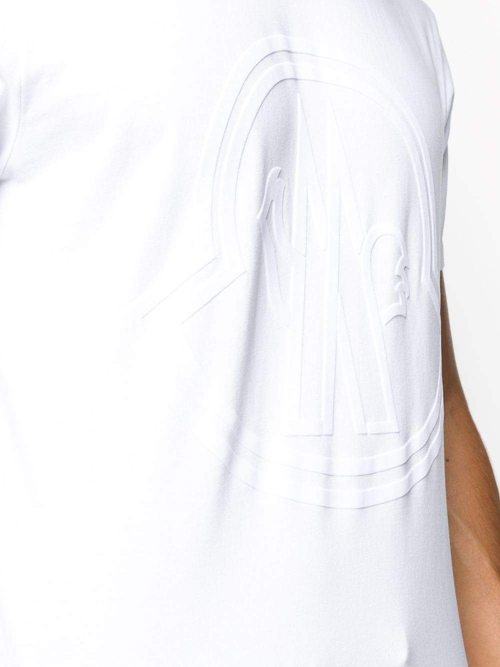 MONCLER logo print t-shirt white - Maison De Fashion 