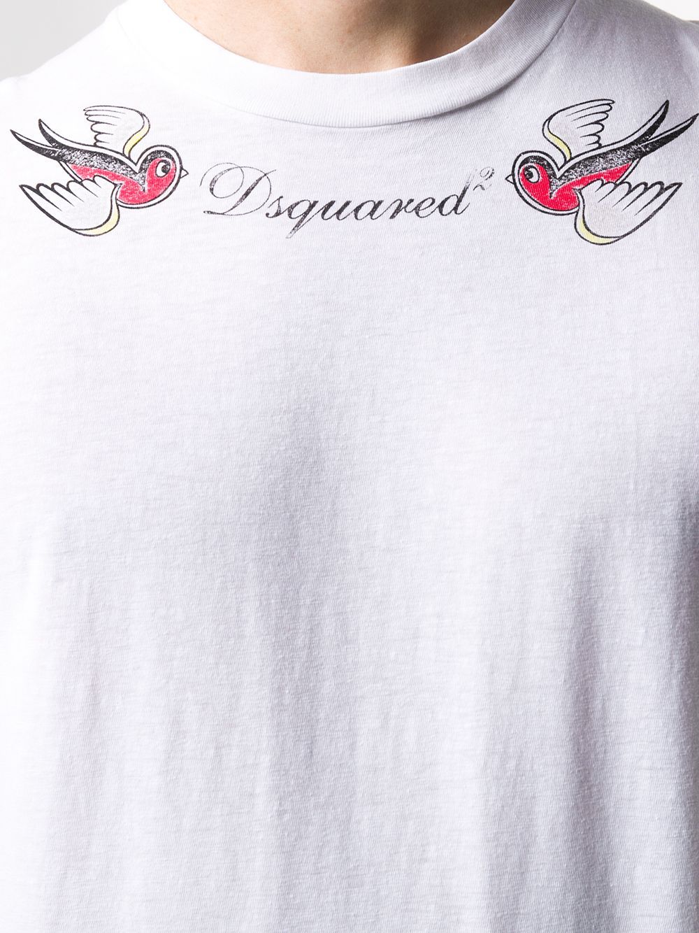 DSQUARED2 Bird Logo T-Shirt White - Maison De Fashion 