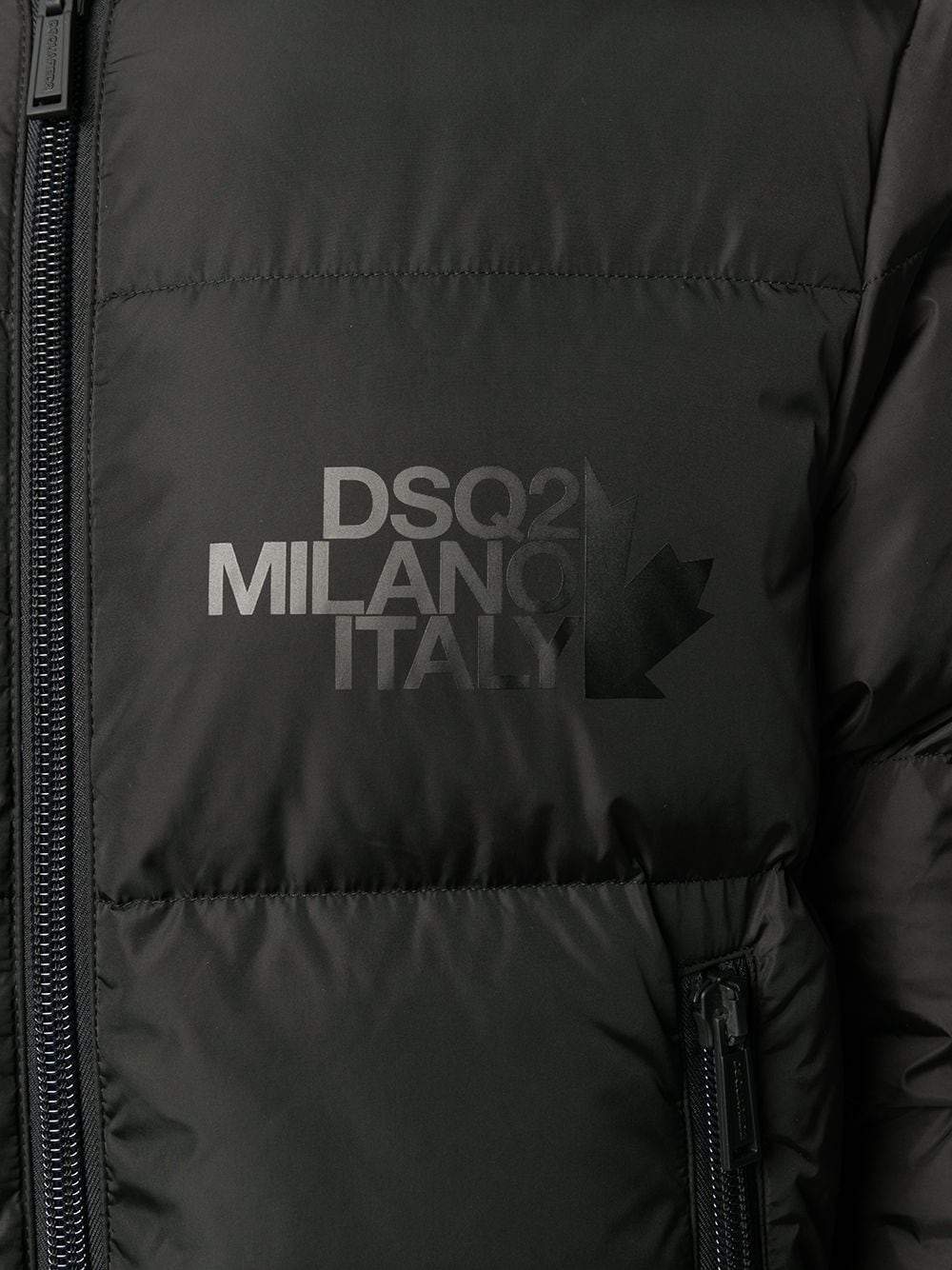 DSQUARED2 Down Bomber Jacket Black - Maison De Fashion 