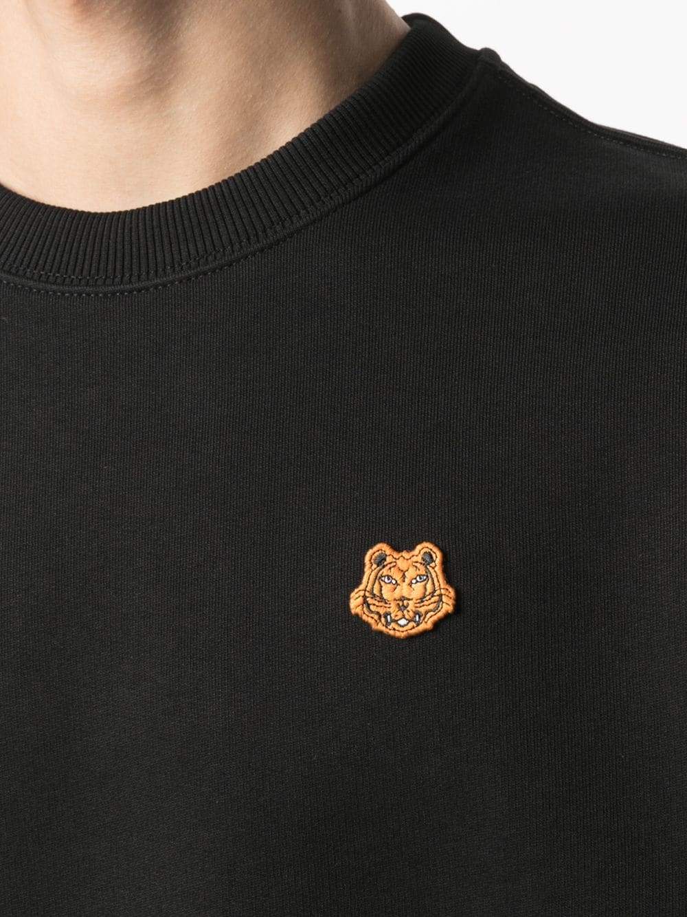 KENZO Tiger Logo Sweatshirt Black - MAISONDEFASHION.COM