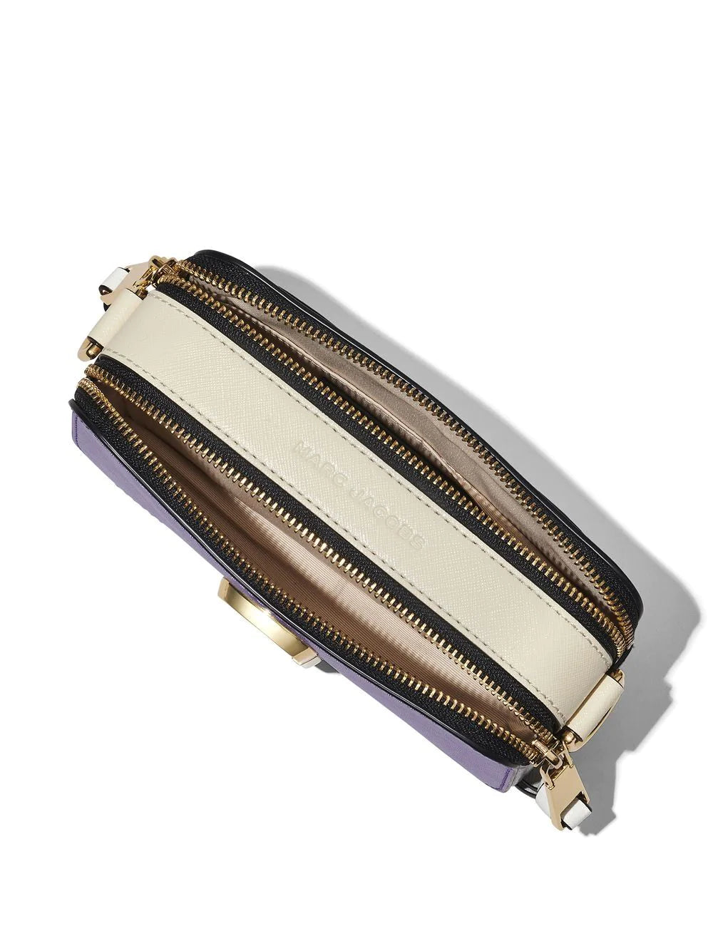 MARC JACOBS WOMEN The Colorblock Snapshot Crossbody Bag Purple - MAISONDEFASHION.COM