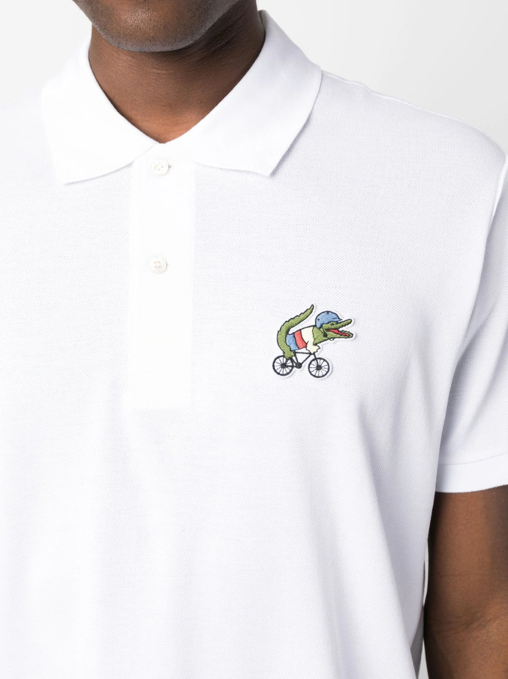 LACOSTE✕Netflix　コラボポロシャツ　Sex Education Lacoste x Netflix Sex education Collab White Pique Polo