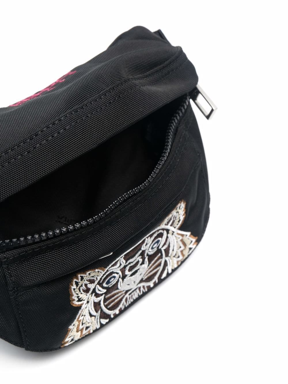 KENZO Embroidered Tiger Belt Bag Black - MAISONDEFASHION.COM