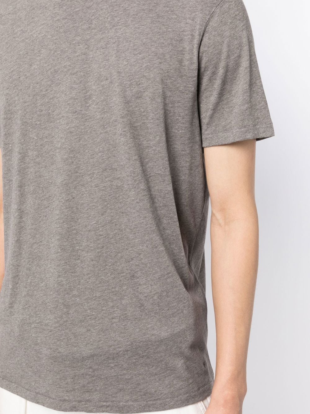 TOM FORD Melange-effect crew-neck T-shirt Grey - MAISONDEFASHION.COM