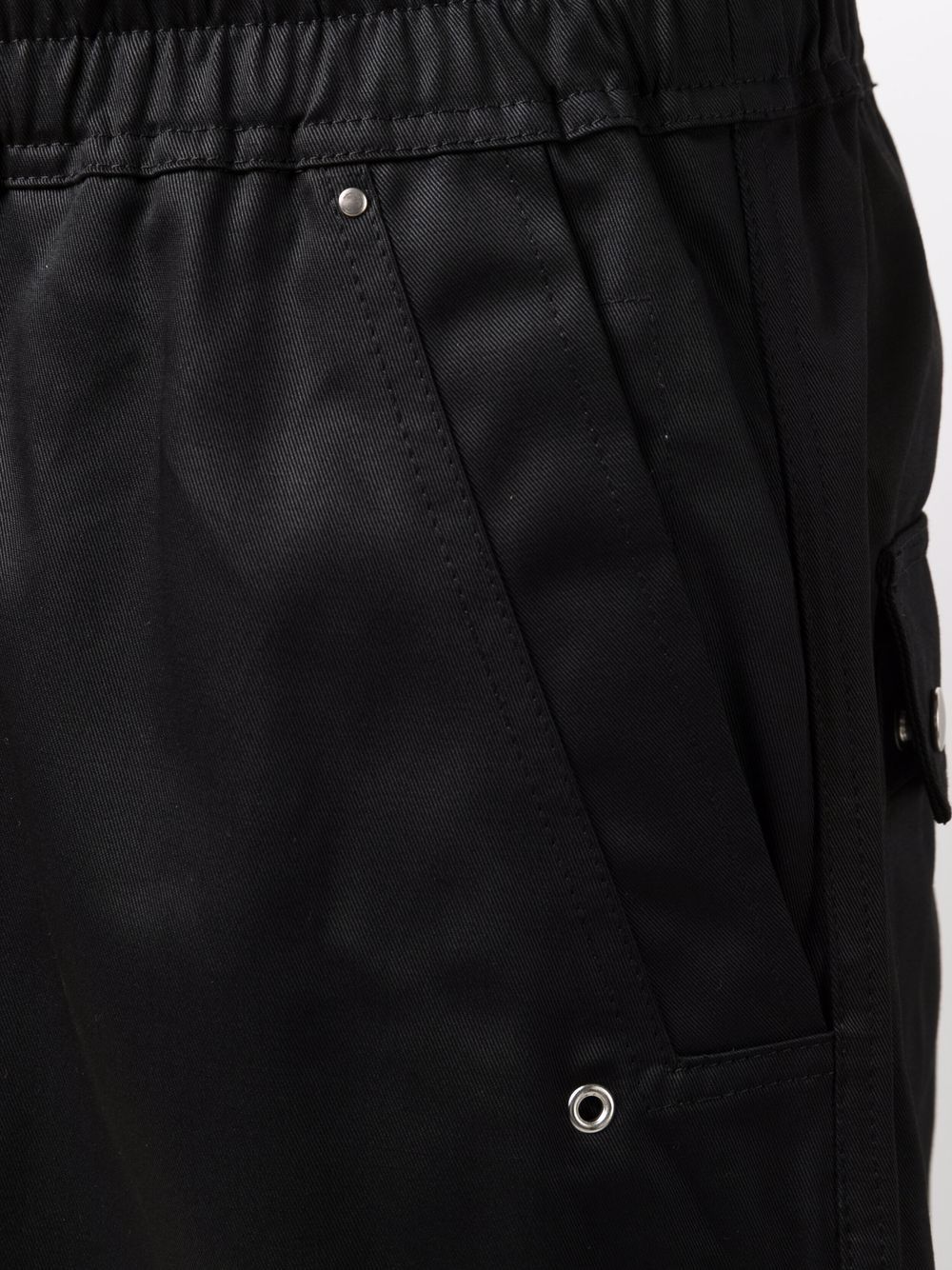 RICK OWENS DRKSHDW Straight Leg Cargo Pocket Trousers Black - MAISONDEFASHION.COM