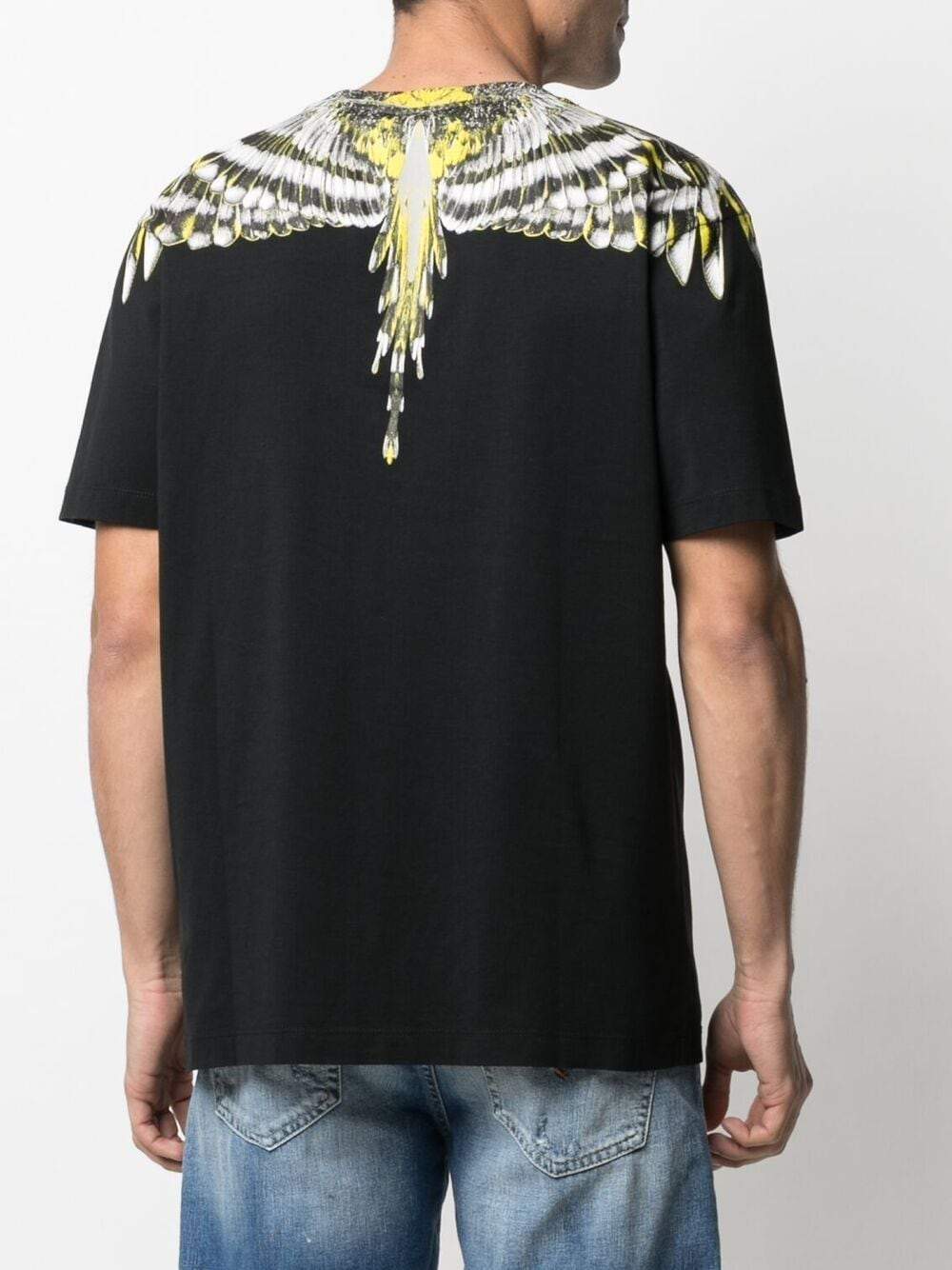 MARCELO BURLON Wings Print Cotton T-Shirt - MAISONDEFASHION.COM