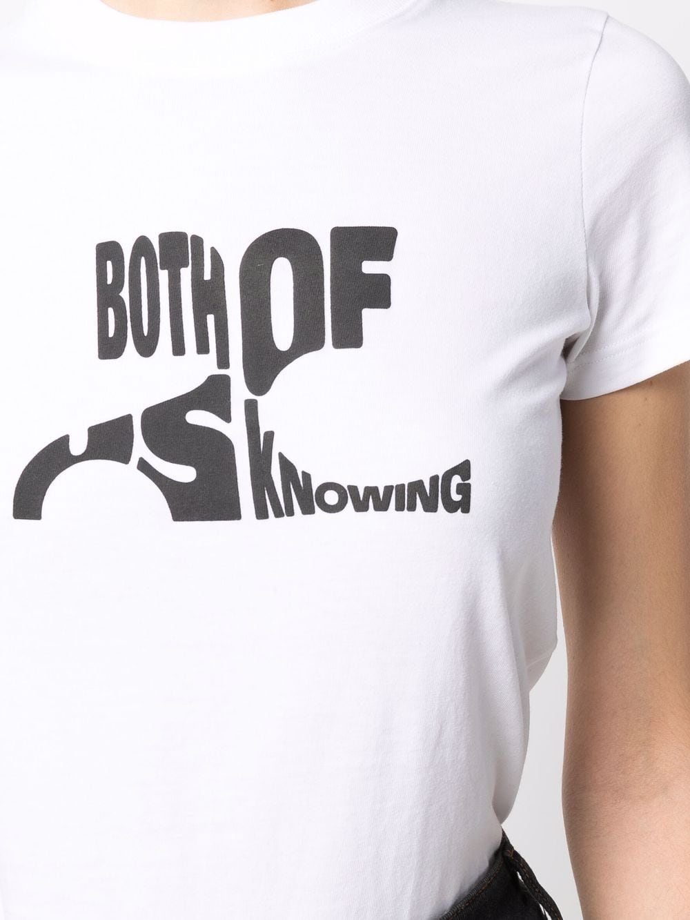 courreges BOTH OF US KNOWING Tシャツ COURRÈGES WOMEN Both Of Us Knowing T-Shirt White – MAISONDEFASHION.COM