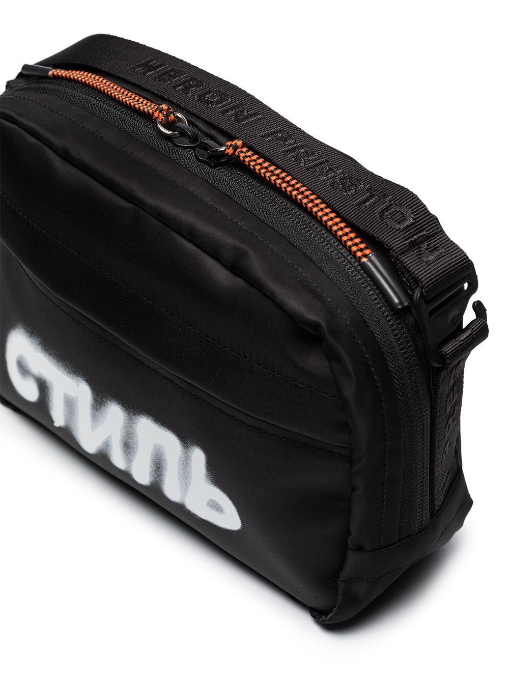 HERON PRESTON CTNMB spray print belt bag Black - Maison De Fashion 