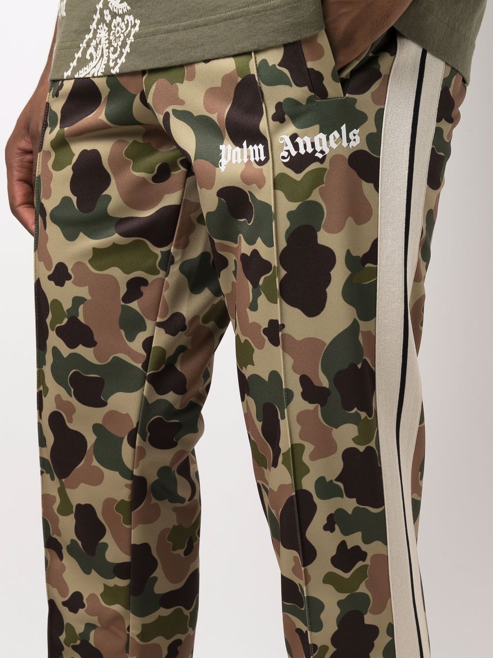 PALM ANGELS Camo Track Pants Military –