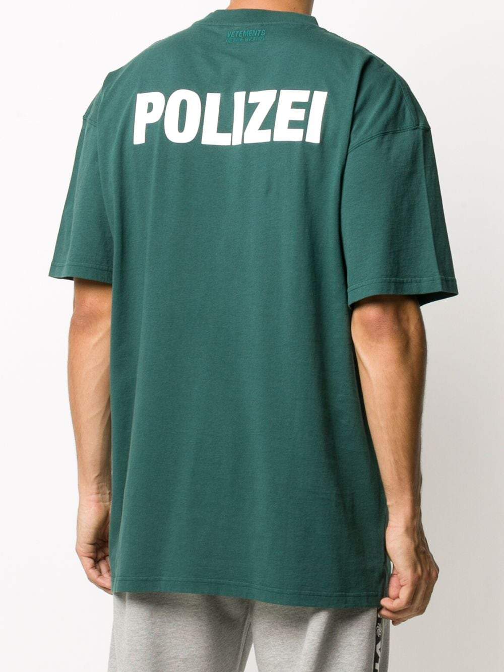 VETEMENTS polizei logo t-shirt green - Maison De Fashion 