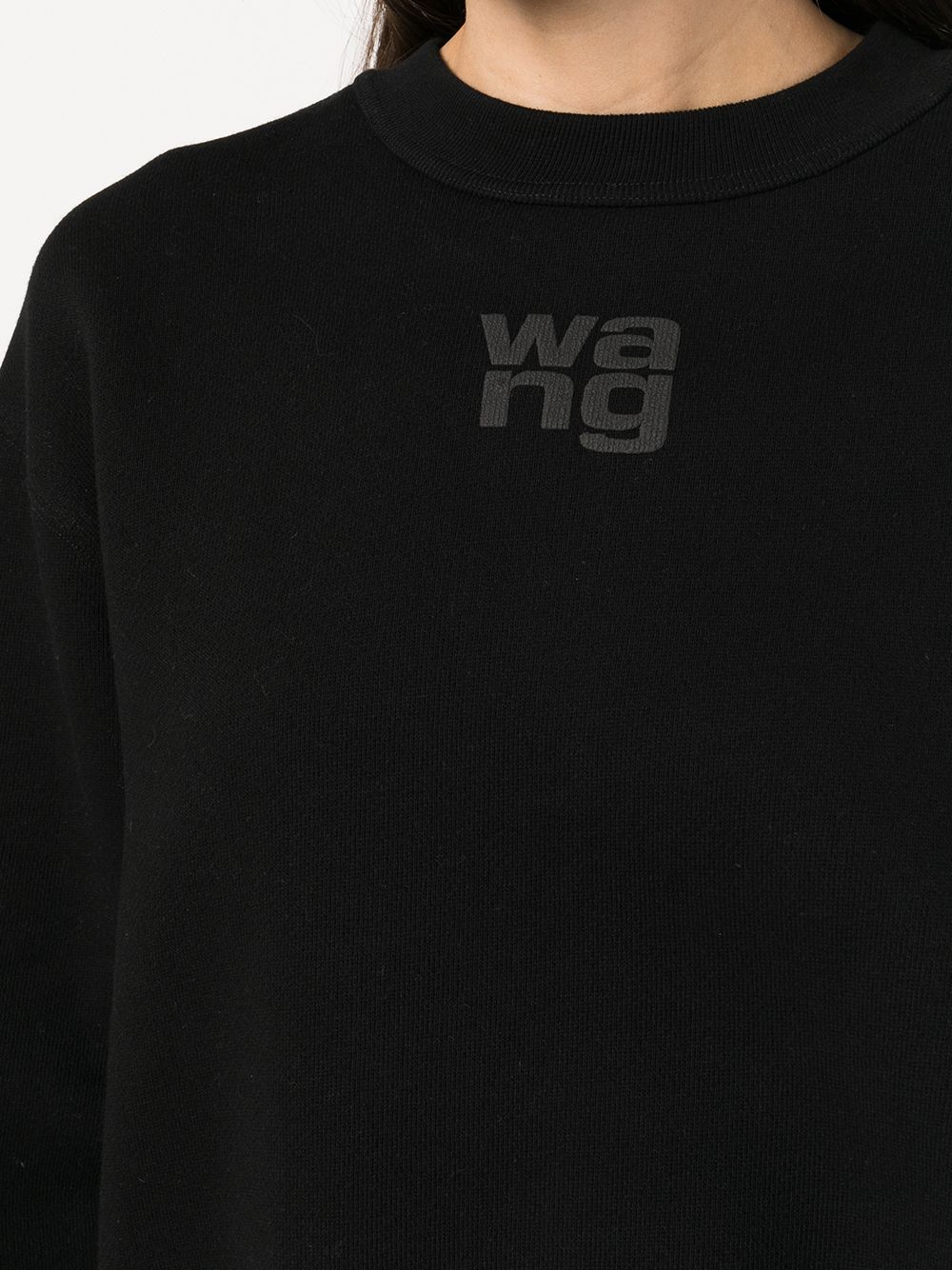 ALEXANDER WANG WOMEN Puff Print Logo Sweatshirt Black