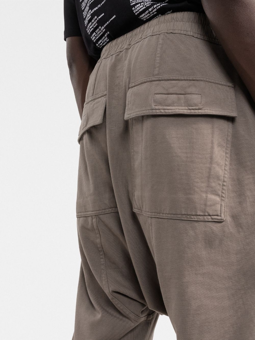 RICK OWENS DRKSHDW Drop-crotch drawstring trousers Brown - MAISONDEFASHION.COM