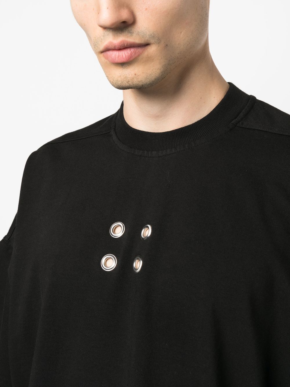 RICK OWENS DRKSHDW Eyelet Tommy T T-Shirt Black – MAISONDEFASHION.COM