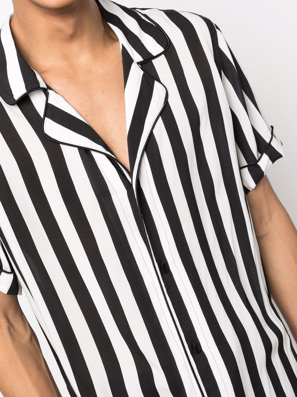 BALMAIN Stripped Pyjama Shirt - MAISONDEFASHION.COM
