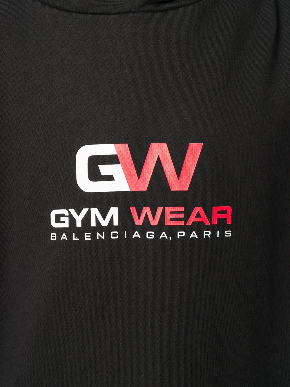 国内配送【BALENCIAGA】 \"gym wear\" ロゴ コットン フーディ BALENCIAGA gym wear logo hoodie black Maison De Fashion