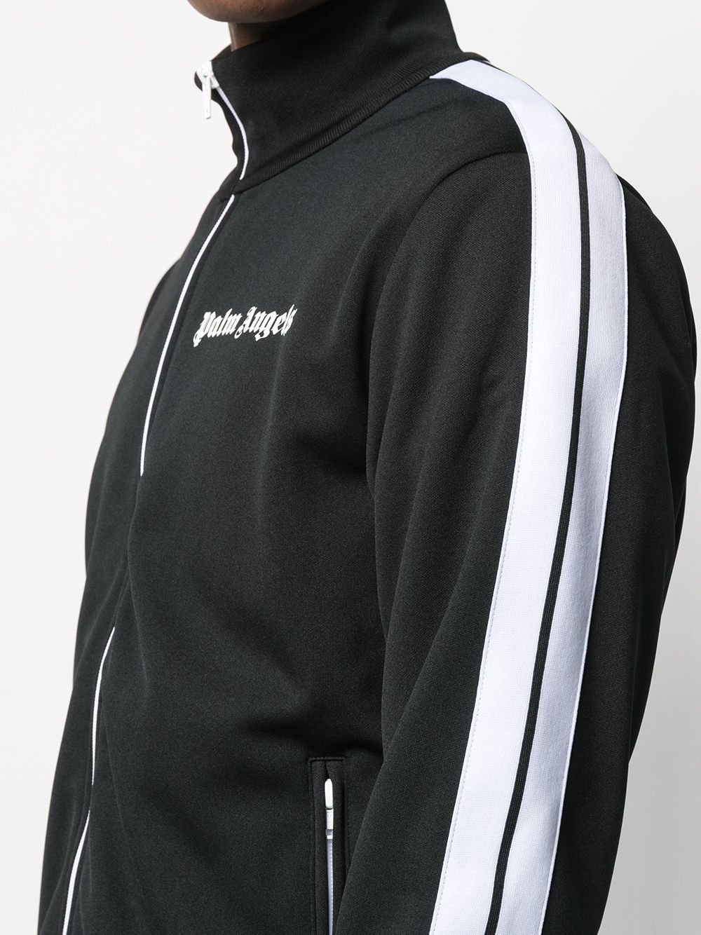PALM ANGELS classic track jacket black/white - Maison De Fashion 