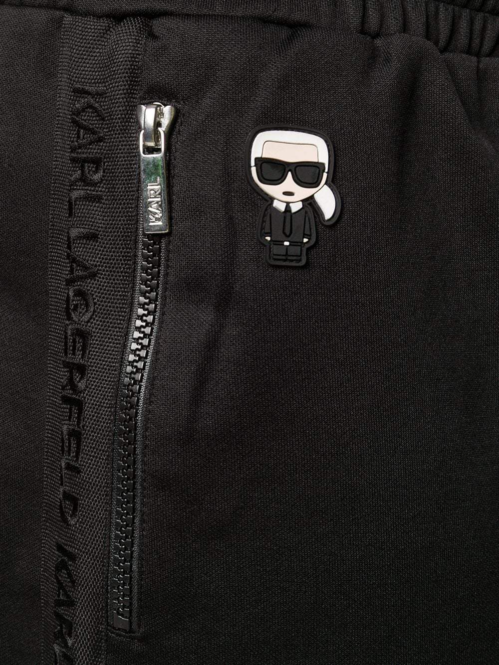 Karl Lagerfeld Logo Track Pants Black - MAISONDEFASHION.COM