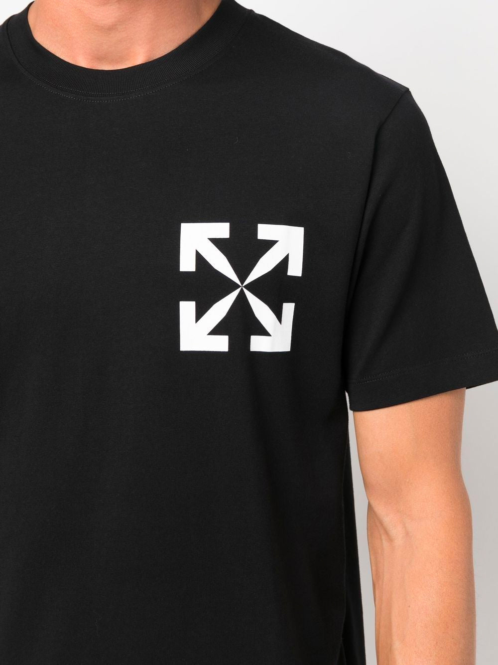 OFF-WHITE Arrow Slim T-Shirt Black - MAISONDEFASHION.COM